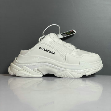 バレンシアガ BALENCIAGA 99-BAJ23002 2023年最新入荷 TRIPLE S ミュール レースアップシューズ カジュアルシューズ 男女兼用