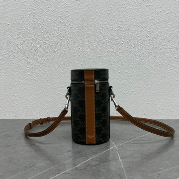 セリーヌ CELINE 99-CE112344BKF 2023年最新入荷 バーティカル シリンダー 斜め掛け ショルダーバッグ クロスボディバッグ