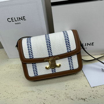 セリーヌ CELINE 99-CE187366BPBL 2023年最新入荷 ブザス 16 セーズ サテンド 斜め掛け ショルダーバッグ クロスボディバッグ レディースかばん