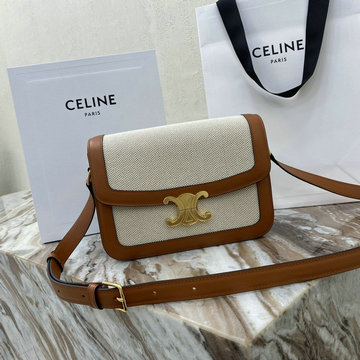 セリーヌ CELINE 99-CE187366BQBS 2023年最新入荷 ブザス 16 セーズ サテンド 斜め掛け ショルダーバッグ クロスボディバッグ レディースかばん