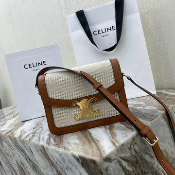 セリーヌ CELINE 99-CE188423BQBS 2023年最新入荷 ブザス 16 セーズ サテンド 斜め掛け ショルダーバッグ クロスボディバッグ レディースかばん