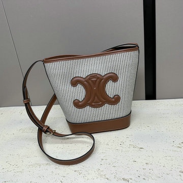 商品名称：セリーヌ CELINE 99-CE198243BTM 2023年最新入荷 スモール バケットバッグ キュイル トリオンフ 斜め掛け ショルダーバッグ クロスボディバッグ レディースかばん