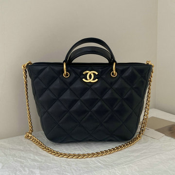 シャネル CHANEL 99-CH2120BK  2023年最新入荷 トップハンドルバッグ トートバッグ チェーン付き 肩掛け ショルダーバッグ ウィメンズバッグ
