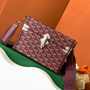 ゴヤール GOYARD 99-GY8821JH  2023年最新入荷 カセットトランクバッグ 斜め掛け ショルダーバッグ クロスボディバッグ 男女兼用