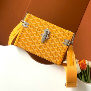 商品名称：ゴヤール GOYARD 99-GY8821YL 2023年最新入荷 カセットトランクバッグ 斜め掛け ショルダーバッグ クロスボディバッグ 男女兼用