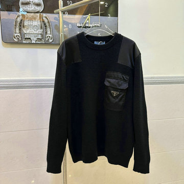 商品名称：プラダ PRADA MS-MYPD23003 2023年秋冬最新入荷 プルオーバー セーター ロングスリーブ セーター クルーネック ウールニット カジュアル トップス 長袖 男女兼用
