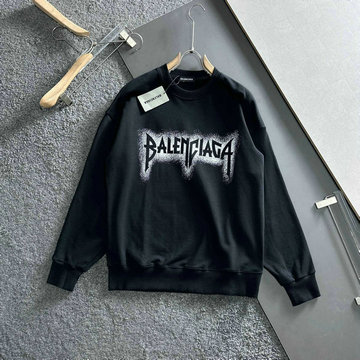 バレンシアガ BALENCIAGA MS-WYBA23027 2023年秋冬最新入荷 スウェットシャツ ロングスリーブ トップス 長袖 クルーネック カジュアル シャツ 男女兼用