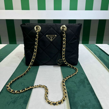 プラダ PRADA 99-PD1BG468BK 2023最新入荷 チェーン 斜め掛け ショルダーバッグ クロスボディバッグ レディースかばん リサイクルナイロン