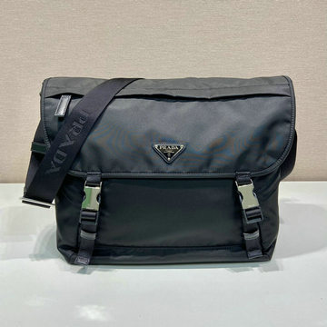 プラダ PRADA 99-PD2VD052BK 2023最新入荷 メッセンジャーバッグ 斜め掛け ショルダーバッグ クロスボディバッグ メンズかばん