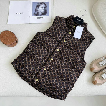 商品名称：セリーヌ CELINE 99-WTCE23008 2023年最新入荷 ダウンベスト ノースリーブ ダウンコート トップスコート ダウンジャケット 暖かい 防寒 アウターコート