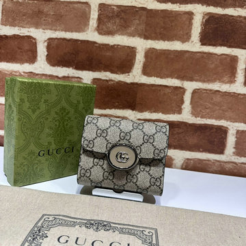 グッチ GUCCI 057-GG760197BXK 2023年最新入荷 PETITE GG ミディアム ウォレット 三つ折り短財布 ショートウォレット カード入れ 札入れ