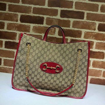 商品名称：グッチ GUCCI 057-GG623695BBS 2023年最新入荷 ホースビット 1955 トートバッグ ハンドバッグ 肩掛け ショルダーバッグ レディースかばん キャンパス