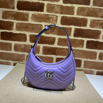 商品名称：グッチ GUCCI 057-GG699514PQZ 2023年最新入荷 GGマーモント ハーフムーンシェイプ ミニバッグ ホーボーバッグ 斜め掛け チェーンバッグ クロスボディバッグ