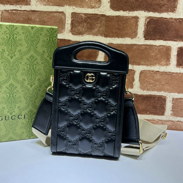 商品名称：グッチ GUCCI 057-GG723776PBK 2023年最新入荷 GGマトラッセ ミニ トップハンドルバッグ 2way 斜め掛け ショルダーバッグ クロスボディバッグ