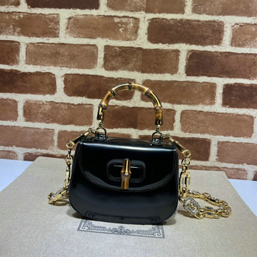 商品名称：グッチ GUCCI 057-GG724641PBK 2023年最新入荷 バンブー 1947 ミニ トップハンドルバッグ チェーンポーチ 斜め掛け ショルダーバッグ クロスボディバッグ