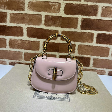 商品名称：グッチ GUCCI 057-GG724641PFH 2023年最新入荷 バンブー 1947 ミニ トップハンドルバッグ チェーンポーチ 斜め掛け ショルダーバッグ クロスボディバッグ