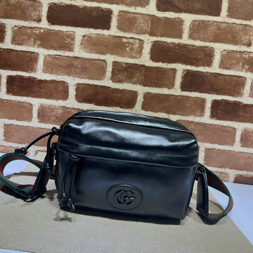 商品名称：グッチ GUCCI 057-GG725696BK 2023年最新入荷 ダブルG付き スクエアバッグ 斜め掛け ショルダーバッグ クロスボディバッグ