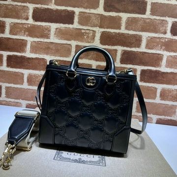 商品名称：グッチ GUCCI 057-GG728309PBK 2023年最新入荷 GGキルティング トートバッグ トップハンドルバッグ 2way 斜め掛け ショルダーバッグ