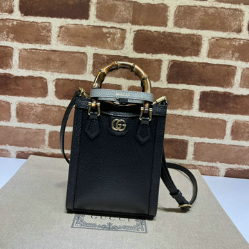 グッチ GUCCI 057-GG739079BK 2023年最新入荷 ダイアナ ミニ トートバッグ トップハンドルバッグ 2way 斜め掛け ショルダーバッグ クロスボディバッグ