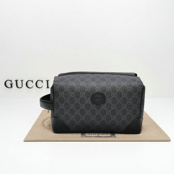グッチ GUCCI  2023年最新入荷 インターロッキングG付き GG コスメティックケース 手持ちかばん 洗面具収納 ポーチ ファスナー開閉式