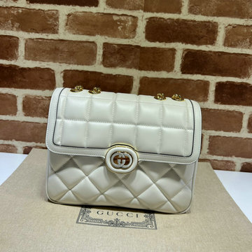 商品名称：グッチ GUCCI 057-GG740834QBS 2023年最新入荷 キルティング 斜め掛け ショルダーバッグ クロスボディバッグ フラップバッグ レディースかばん