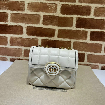商品名称：グッチ GUCCI 057-GG741457QBS 2023年最新入荷 キルティング 斜め掛け ショルダーバッグ クロスボディバッグ フラップバッグ レディースかばん