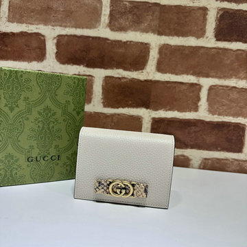 グッチ GUCCI 057-GG746059BS 2023年最新入荷 インターロッキングG パイソン ボウ付き ウォレット 二つ折り短財布 ショートウォレット カード入れ 名刺入れ