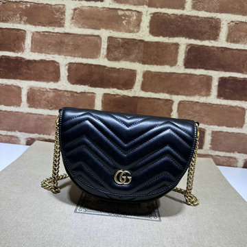 商品名称：グッチ GUCCI 057-GG746431PBK 2023年最新入荷 GGマーモント キルティング チェーン ミニバッグ 斜め掛け ショルダーバッグ クロスボディバッグ