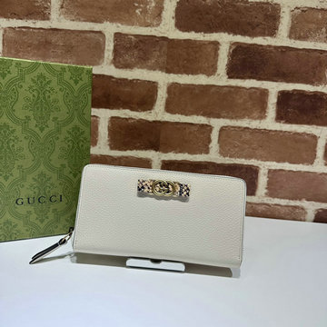 グッチ GUCCI 057-GG750458BS 2023年最新入荷 インターロッキングG パイソン ボウ付き ジップウォレット ファスナー長財布 ロングウォレット カード入れ