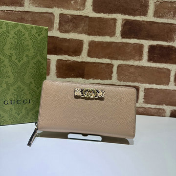 グッチ GUCCI 057-GG750458LF 2023年最新入荷 インターロッキングG パイソン ボウ付き ジップウォレット ファスナー長財布 ロングウォレット カード入れ