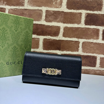 商品名称：グッチ GUCCI 057-GG750461BK 2023年最新入荷 インターロッキングG パイソン ボウ付き ウォレット フラット長財布 二つ折り長財布 ロングウォレット カード入れ