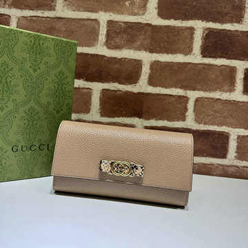 グッチ GUCCI 057-GG750461LF 2023年最新入荷 インターロッキングG パイソン ボウ付き ウォレット フラット長財布 二つ折り長財布 ロングウォレット カード入れ