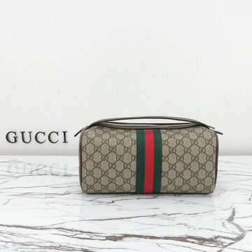 グッチ GUCCI 057-GG759689BKF 2023年最新入荷 ウェブ ストライプ付き コスメティックケース 手持ちかばん 化粧かばん ポーチ 旅行かばん