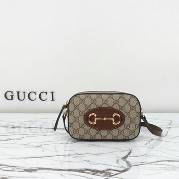 商品名称：グッチ GUCCI 057-GG760196BKF 2023年最新入荷 ホースビット 1955 スモールバッグ 斜め掛け ショルダーバッグ クロスボディバッグ スクエアバッグ