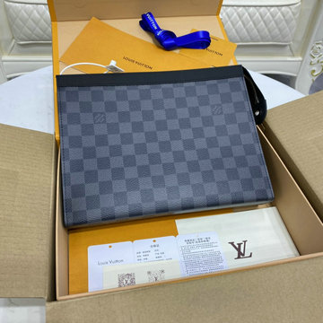 ルイヴィトン LOUISVUITTON 057-N41696　2019年最新入荷 ポシェット ヴォワヤージュ MM ポーチ 手持ちかばん クラッチバッグ ダミエキャンパス