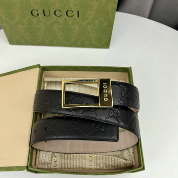 商品名称：グッチ GUCCI 057-GG403941FBK 2023年最新入荷 ワイドベルト スクエア バックル カーフスキン 幅35mm