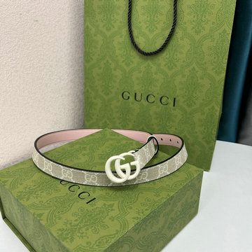 商品名称：グッチ GUCCI 057-GG409417BF 2023年最新入荷 ダブルG キルティング ウィメンズベルト GG バックル カーフスキン 幅2cm