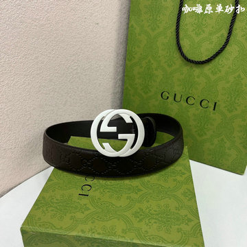 商品名称：グッチ GUCCI 057-GG411924YG 2023年最新入荷 ベルト ダブル GG バックル カーフスキン 幅40mm