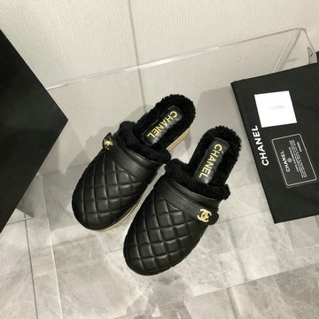 商品名称：シャネル CHANEL 26-CHJ23048P 2023年秋冬最新入荷 ウィメンズ 厚底ミュール ウールサンダル 暖かい 防寒 レディースシューズ