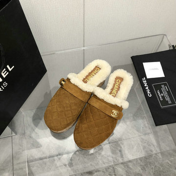 商品名称：シャネル CHANEL 26-CHJ23048R 2023年秋冬最新入荷 ウィメンズ 厚底ミュール ウールサンダル 暖かい 防寒 レディースシューズ