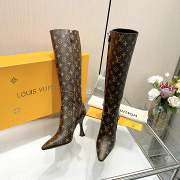 ルイヴィトン LOUISVUITTON 26-LVJ23038GC 2023年秋冬最新入荷 ウィメンズ ロングブーツ ハイヒールシューズ ピンヒール レディースシューズ