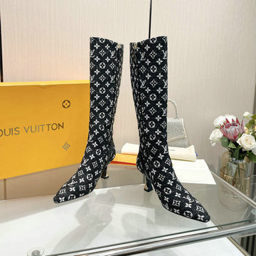 商品名称：ルイヴィトン LOUISVUITTON 26-LVJ23038ZM 2023年秋冬最新入荷 ウィメンズ ロングブーツ ミドルヒールシューズ ピンヒール レディースシューズ