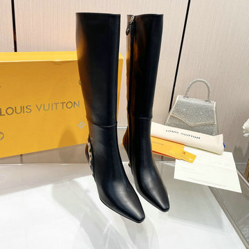 ルイヴィトン LOUISVUITTON 26-LVJ23038ZP 2023年秋冬最新入荷 ウィメンズ ロングブーツ ミドルヒールシューズ ピンヒール レディースシューズ