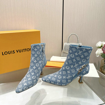 ルイヴィトン LOUISVUITTON 26-LVJ23039ZM 2023年秋冬最新入荷 ウィメンズ ショートブーツ ミドルヒールシューズ ピンヒール レディースシューズ