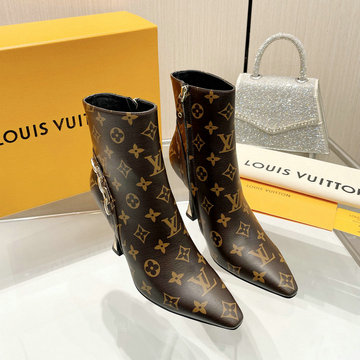 商品名称：ルイヴィトン LOUISVUITTON 26-LVJ23040GC  2023年秋冬最新入荷 ウィメンズ ショートブーツ ハイヒールシューズ ピンヒール レディースシューズ