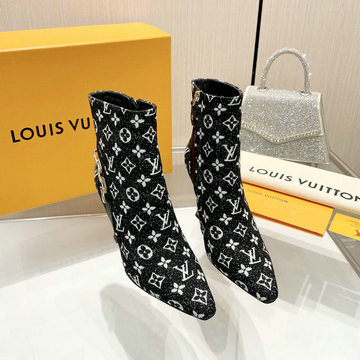 商品名称：ルイヴィトン LOUISVUITTON 26-LVJ23040GM 2023年秋冬最新入荷 ウィメンズ ショートブーツ ハイヒールシューズ ピンヒール レディースシューズ