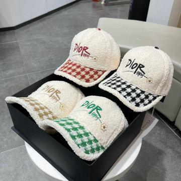 クリスチャンディオール CHRISTIAN DIOR AN-MZCD23015 2023年秋冬最新入荷 ラムウール 帽子 ベースボールキャップ 男女兼用 暖かい