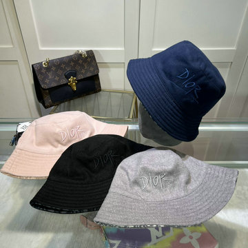 クリスチャンディオール CHRISTIAN DIOR AN-MZCD23028 2023年秋冬最新入荷 リバーシブル ボブハット 帽子 刺繍入りバンド付き 短めのブリム