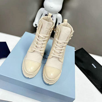 商品名称：プラダ PRADA 26-PDJ23029 2023年秋冬最新入荷 ショートブーツ マーティンブーツ ハイヒールシューズ スクエアヒール レディースシューズ カジュアルブーツ