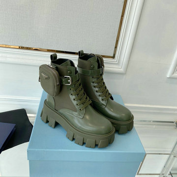 商品名称：プラダ PRADA 26-PDJ23030 2023年秋冬最新入荷 ショートブーツ マーティンブーツ ハイヒールシューズ スクエアヒール レディースシューズ カジュアルブーツ